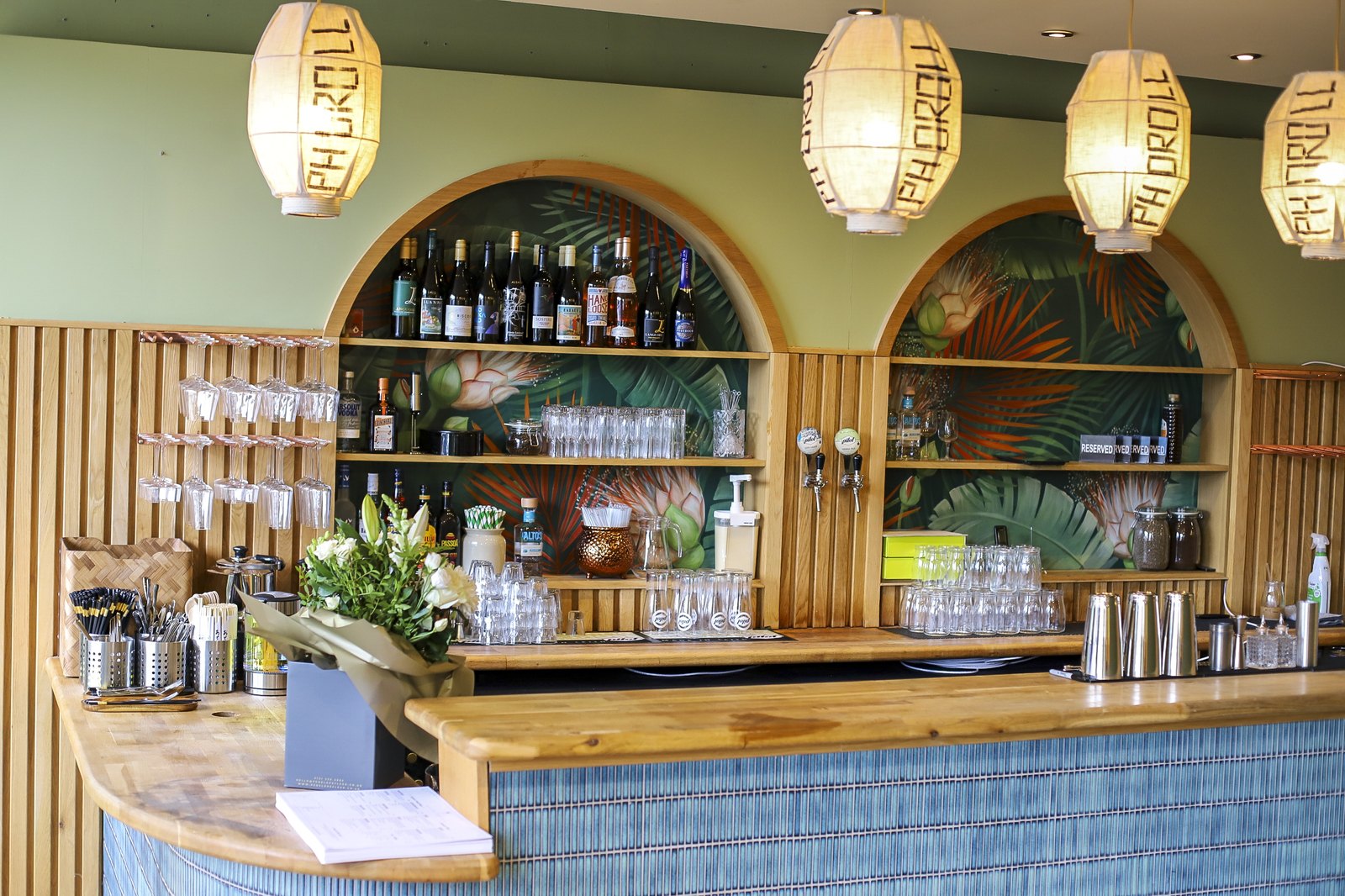 The bar at Pho & Roll, Jeffrey Street