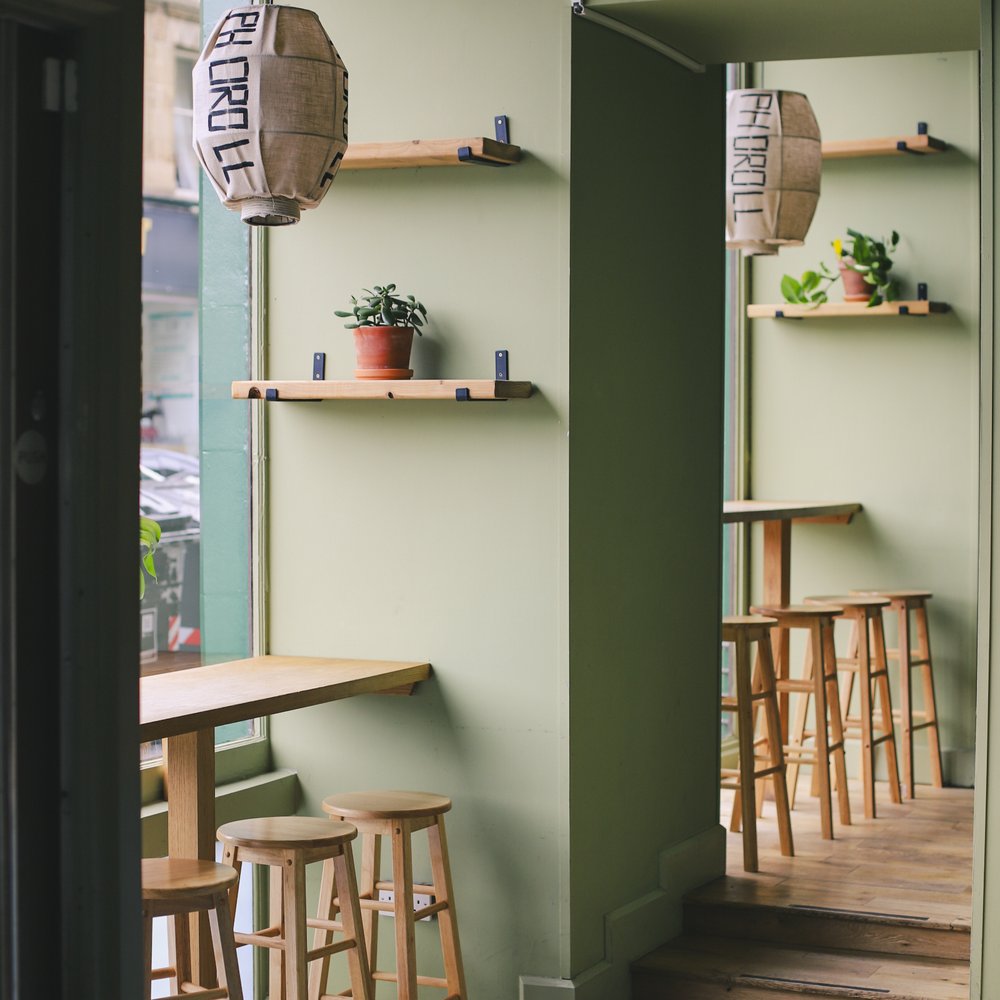 Inside Pho & Roll, Jeffrey Street
