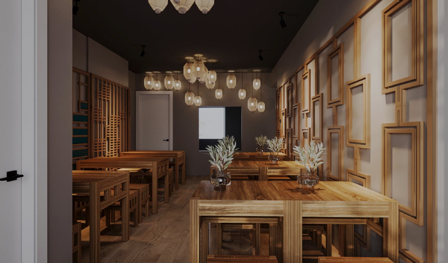 Design visual of the new Pho & Roll main floor, Jeffrey Street