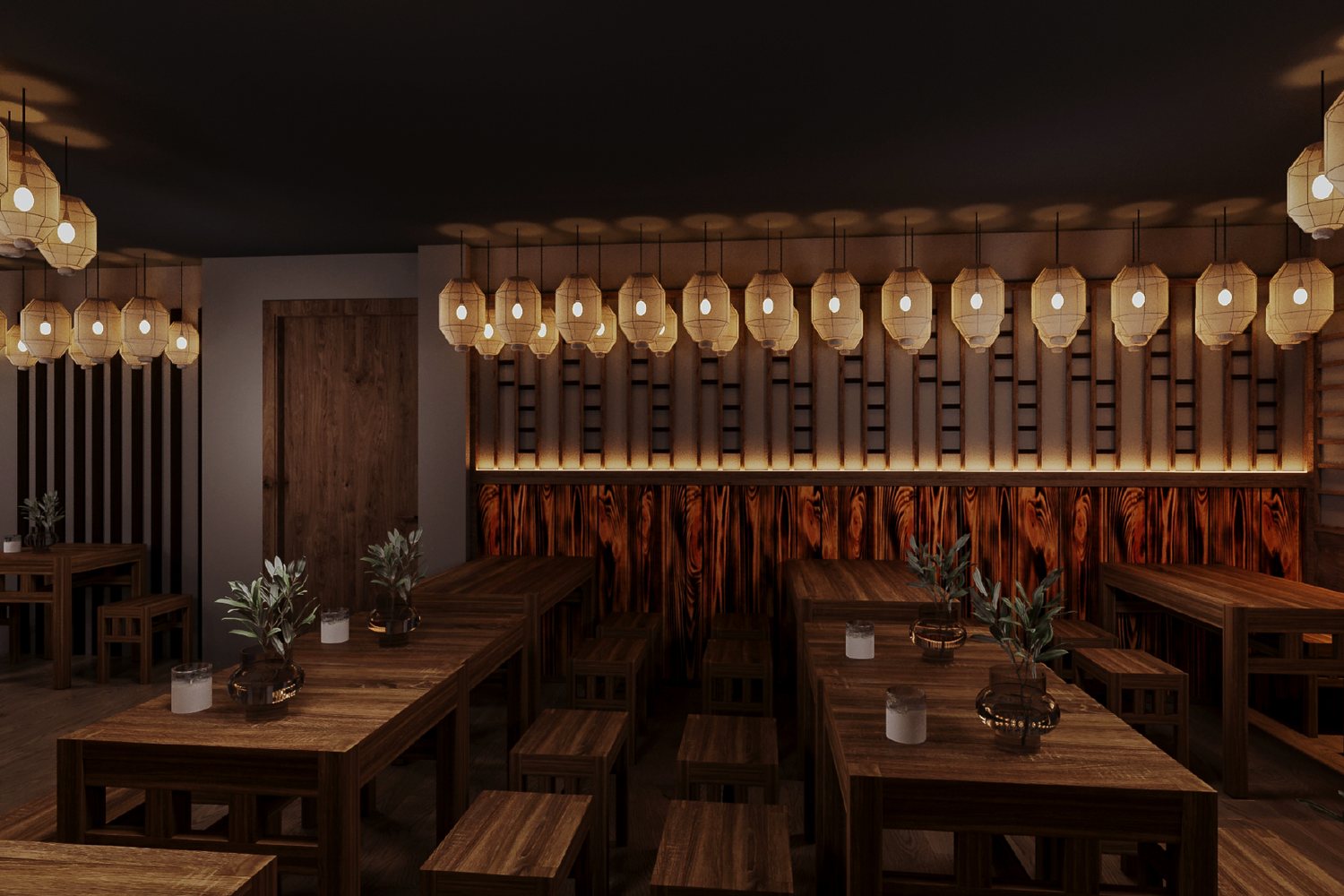 Design visual of the new Pho & Roll basement, Jeffrey Street