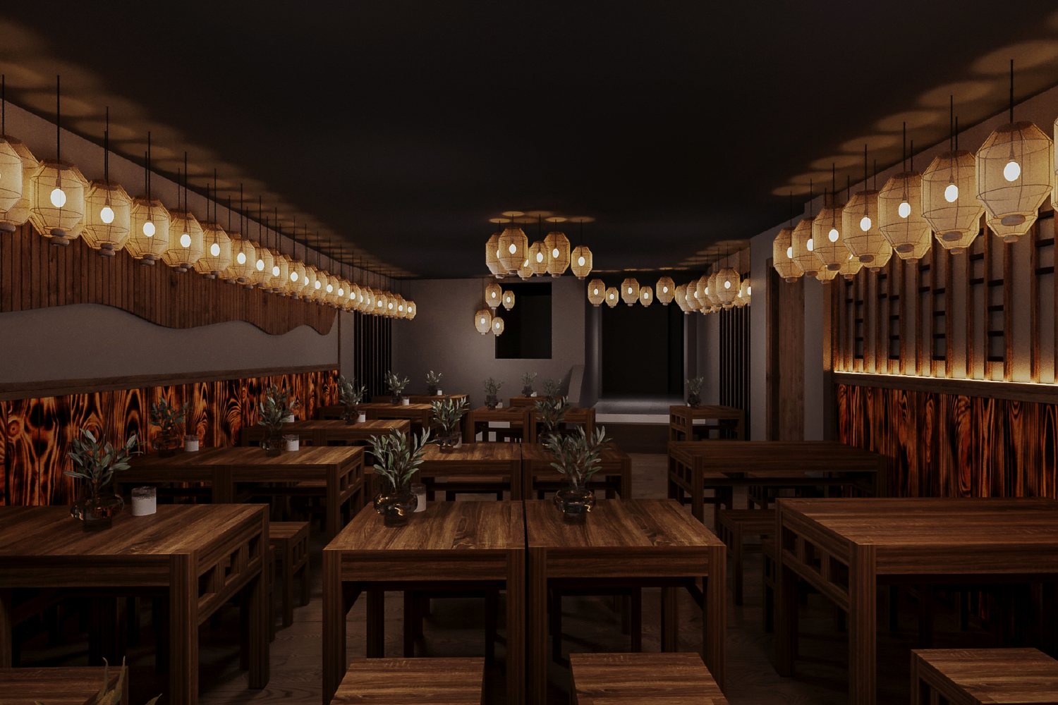 Design visual of the new Pho & Roll basement, Jeffrey Street