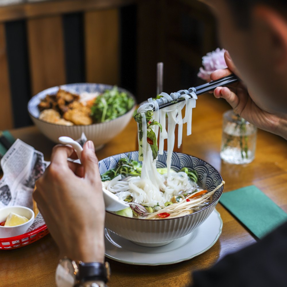Signature dish at Pho & Roll, Stockbridge