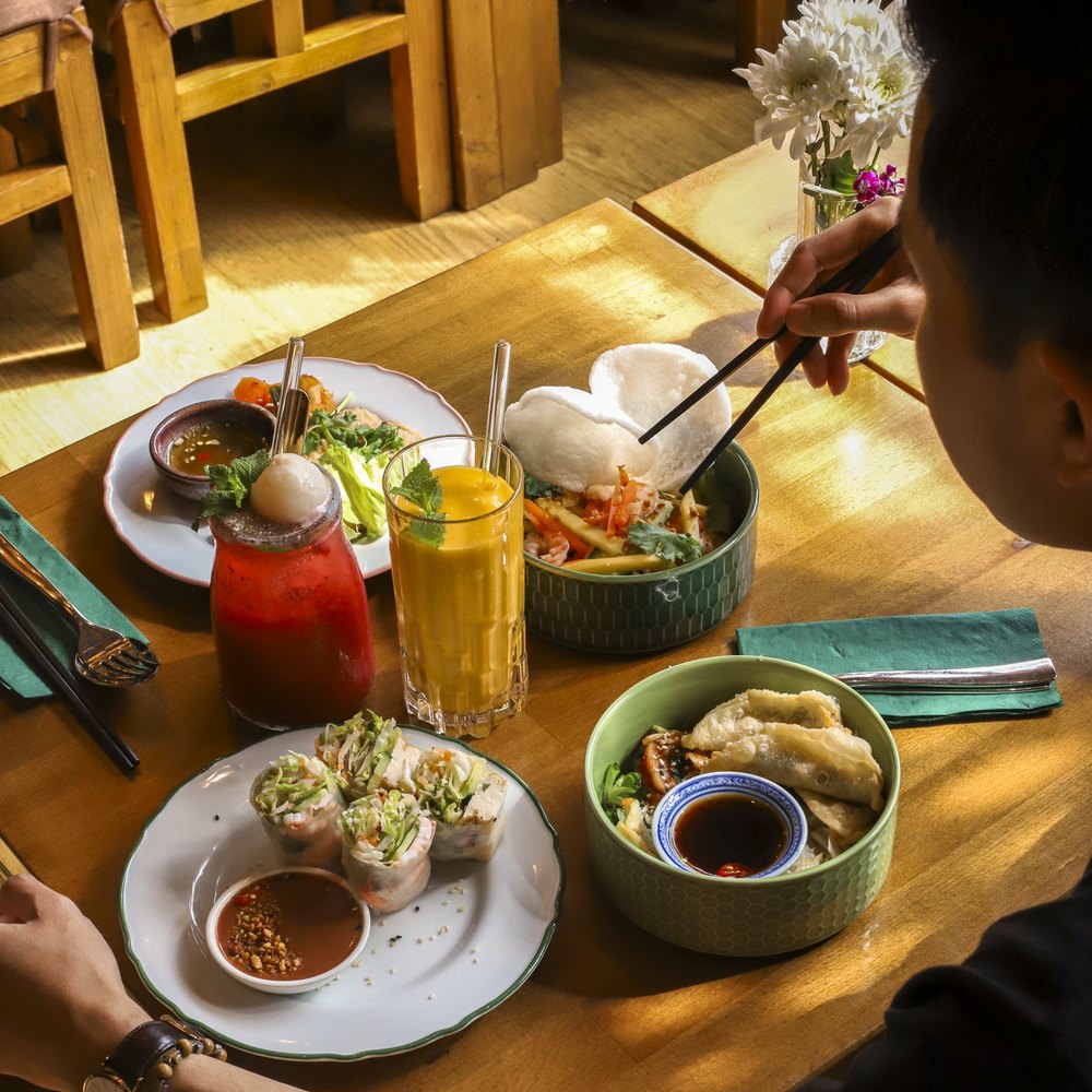 Inside Pho & Roll, our Stockbridge restaurant